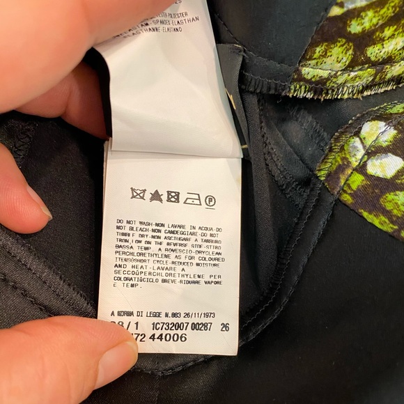 Just Cavalli Satin Low Plunge Bodycon Midi Dress - Picture 9 of 12